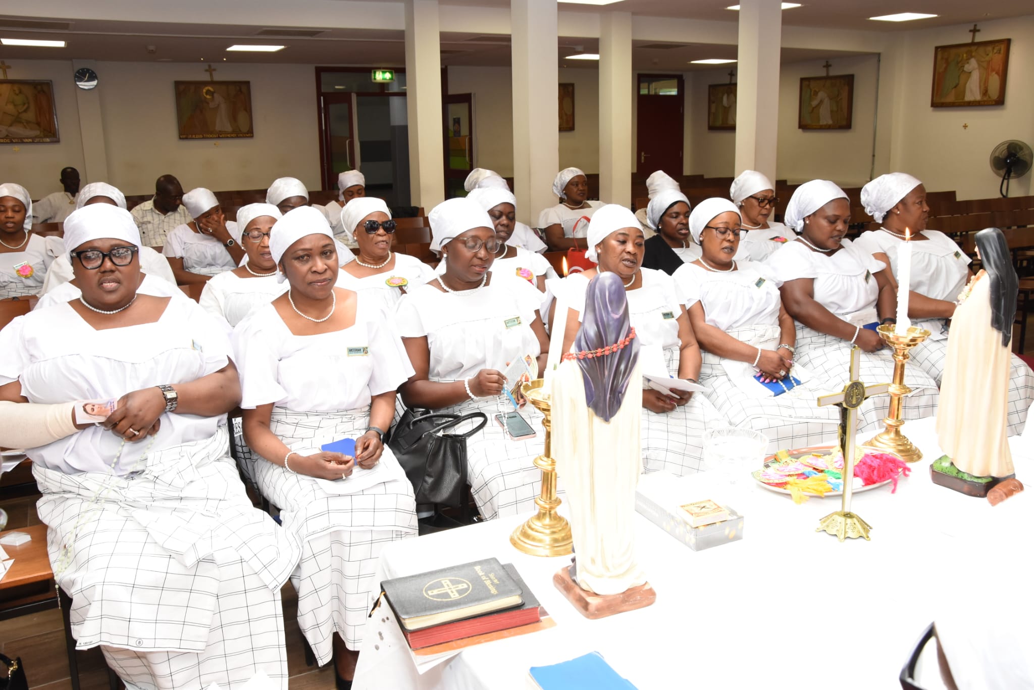 Members of St. Teresa’s Society attending the installation ceremony